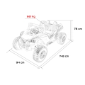 Autko dla dzieci Buggy RTR Monster Speed 4x4 Czarny SX2928.CZ